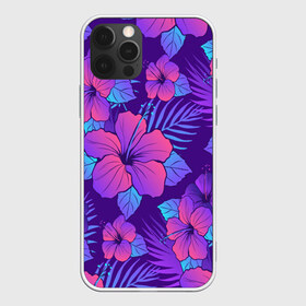 Чехол для iPhone 12 Pro Max с принтом Цветы паттерн в Тюмени, Силикон |  | 8 марта | floral | flowers | hibiscus | holiday | love | nature | pattern | repeatable | roses | seamless | spring | tileable pattern | tropical | watercolor | woman day | весна | любовь | праздник | розы | цветы