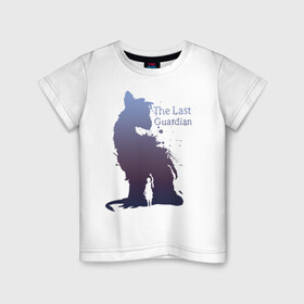 Детская футболка хлопок с принтом последний хранитель в Тюмени, 100% хлопок | круглый вырез горловины, полуприлегающий силуэт, длина до линии бедер | game | the last guardian | игра | компьютерная игра | последний хранитель
