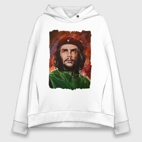 Женское худи Oversize хлопок с принтом CHE GUEVARA | ЧЕ ГЕВАРА в Тюмени, френч-терри — 70% хлопок, 30% полиэстер. Мягкий теплый начес внутри —100% хлопок | боковые карманы, эластичные манжеты и нижняя кромка, капюшон на магнитной кнопке | anarchy | che | che guevara | comandante | hasta la victoria siempre | анархия | гевара | до победы всегда | историческая личность | комунист | куба | революция | социализм | фидель кастро | че | че гевара | эрнесто