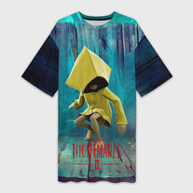 Платье-футболка 3D с принтом Little Nightmares 2 в Тюмени,  |  | little nightmares | страшилка | страшная игра | ужас | хоррор
