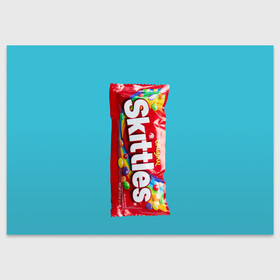 Поздравительная открытка с принтом Skittles original в Тюмени, 100% бумага | плотность бумаги 280 г/м2, матовая, на обратной стороне линовка и место для марки
 | original | skitls | skittles | оригинальные | ориджнл | скитлс | упаковка
