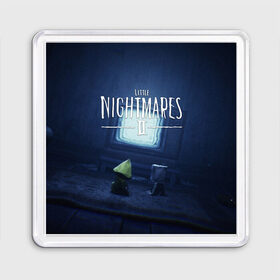 Магнит 55*55 с принтом LITTLE NIGHTMARES | ЛИТЛ НАЙТМ в Тюмени, Пластик | Размер: 65*65 мм; Размер печати: 55*55 мм | kid | little nightmares | little nightmares 2 | six | yellow | жёлтый | игры | комиксы | литл найтмерс | шестая