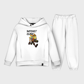 Детский костюм хлопок Oversize с принтом Ratchet  Clank в Тюмени,  |  | game | ratchet  clank | галактические рейнджеры | игры | рэтчет и кланr