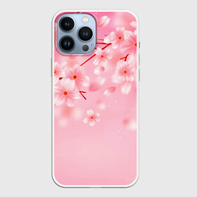 Чехол для iPhone 13 Pro Max с принтом САКУРА в Тюмени,  |  | flowers | весна | лепестки | лето | растения | розовый | сакура | цвет. | цветы | япония