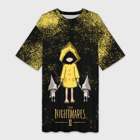 Платье-футболка 3D с принтом Little Nightmares в Тюмени,  |  | bandai | game | indie | little | namco | nightmares | игра | инди | квест | маленькие | моно | платформер | хоррор | шестая