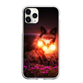 Чехол для iPhone 11 Pro матовый с принтом Лисица с фонариками в Тюмени, Силикон |  | fox | foxy | животное | звери | лиса | лисенок | лисичка | милая | рыжая | фокс