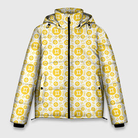 Мужская зимняя куртка 3D с принтом Близнецы в Тюмени, верх — 100% полиэстер; подкладка — 100% полиэстер; утеплитель — 100% полиэстер | длина ниже бедра, свободный силуэт Оверсайз. Есть воротник-стойка, отстегивающийся капюшон и ветрозащитная планка. 

Боковые карманы с листочкой на кнопках и внутренний карман на молнии. | Тематика изображения на принте: 4 стихии | астрология | астроном | близнецы | весы | водолей | гороскоп | дева | звезды | змееносец | знаки зодиака | зодиак | карма | козерог | космос | лев | матрица | овен | оракул | рак | рыбы