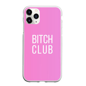 Чехол для iPhone 11 Pro матовый с принтом Bitch club в Тюмени, Силикон |  | Тематика изображения на принте: club | pink | клубб бичб пляжб серфинг | розовый