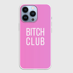 Чехол для iPhone 13 Pro с принтом Bitch club в Тюмени,  |  | Тематика изображения на принте: club | pink | клубб бичб пляжб серфинг | розовый