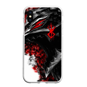 Чехол для iPhone XS Max матовый с принтом BERSERK | БЕРСЕРК в Тюмени, Силикон | Область печати: задняя сторона чехла, без боковых панелей | anime | anime berserk | berserk | knight | manga | аниме | аниме берсерк | берсерк | клеймо | манга | рыцарь