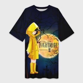 Платье-футболка 3D с принтом Little Nightmares 2 в Тюмени,  |  | little nightmares | страшилка | страшная игра | ужас | хоррор