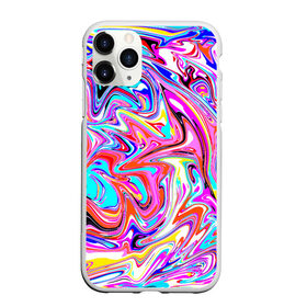 Чехол для iPhone 11 Pro матовый с принтом ЖИДКИЕ КРАСКИ в Тюмени, Силикон |  | colorfull | multicolor | абстрактный | абстракция | акварель | гуашь | жидкий | летняя | мода2021 | подтеки | психоделический | разводы краски | разноцветная | стиль | трендовый | яркий принт