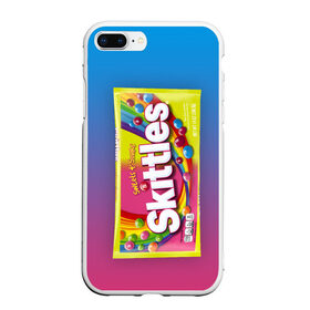 Чехол для iPhone 7Plus/8 Plus матовый с принтом Skittles | Желтый в Тюмени, Силикон | Область печати: задняя сторона чехла, без боковых панелей | skittles | sweet sours | yellow | градиент | желтый | красный | радуга | розовый | синий | скитлс | фиолетовый