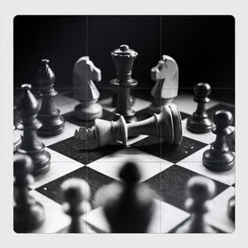 Магнитный плакат 3Х3 с принтом Шахматы в Тюмени, Полимерный материал с магнитным слоем | 9 деталей размером 9*9 см | доска | игра | игровая | игры | конь | короли | король | ладья | логика | настольная | настольные | пешка | пешки | спорт | туча | ферзь | шахматный | шахматы