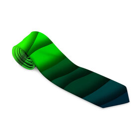 Галстук 3D с принтом Цветные волны в Тюмени, 100% полиэстер | Длина 148 см; Плотность 150-180 г/м2 | Тематика изображения на принте: волна | полосы | текстуры | узор волна | цветные волны | цветные полосы