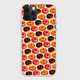 Чехол для iPhone 12 Pro Max с принтом Пончики в Тюмени, Силикон |  | еда | колечки | кольцо | конфеты | круг | пища | пончик | пончики | разноцветные пончики | сладкие пончики | сладкое