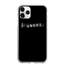 Чехол для iPhone 11 Pro матовый с принтом Angel в Тюмени, Силикон |  | angel | clef | instrument | music | musical | notation | note | notes | tablature | treble | ангел | грамота | инструмент | ключ | музыка | музыкальный | нота | нотная | ноты | скрипичный | табулатура