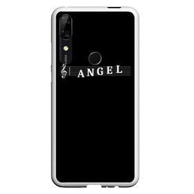 Чехол для Honor P Smart Z с принтом Angel в Тюмени, Силикон | Область печати: задняя сторона чехла, без боковых панелей | angel | clef | instrument | music | musical | notation | note | notes | tablature | treble | ангел | грамота | инструмент | ключ | музыка | музыкальный | нота | нотная | ноты | скрипичный | табулатура