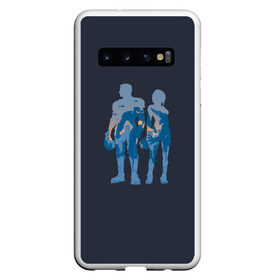 Чехол для Samsung Galaxy S10 с принтом Danger Duo в Тюмени, Силикон | Область печати: задняя сторона чехла, без боковых панелей | dark | drift | interface | kaiju | neural | pacific | rim | zone | дрифт | егер | егерь | зона | интерфейс | каидзю | кайдзю | нейронный | рубеж | темная | тихоокеанский