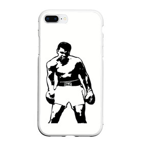 Чехол для iPhone 7Plus/8 Plus матовый с принтом The Greatest (Muhammad Ali) в Тюмени, Силикон | Область печати: задняя сторона чехла, без боковых панелей | ali | clay | mohammed | али | боец | боксер | величайший | возможность | искусства | касиус | клей | личность | мозайка | мотивация | мохаммед | мухамед | перчатки | сила | слова | спорт | темный | узор