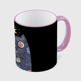 Кружка с полной запечаткой с принтом КОСМИЧЕСКИЙ КОТ в Тюмени, керамика | ёмкость 330 мл | Тематика изображения на принте: артемис | астероиды | вселенная | галактика | диана | звезды | кометы | космос | кот | котенок | котик | луна | месяц | ночь | планеты | сейлор мун | туманность | черная кошка