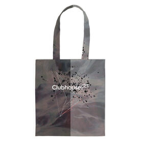 Шоппер 3D с принтом Clubhouse | Клабхаус лого бразги в Тюмени, 100% полиэстер | Плотность: 200 г/м2; Размер: 34×35 см; Высота лямок: 30 см | club | clubhouse | house | invite | logo | брызги | геометрия | инвайт | клабхаус | лого | сеть | социальная