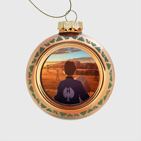 Стеклянный ёлочный шар с принтом Тихоокеанский рубеж в Тюмени, Стекло | Диаметр: 80 мм | aegle | boy | guy | horizon | nature | star | звезда | орёл | парень | природа