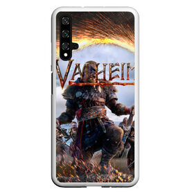 Чехол для Honor 20 с принтом Valheim. в Тюмени, Силикон | Область печати: задняя сторона чехла, без боковых панелей | esport | games | valheim | валхейм | вальхейм | игроки | игролюбители | игроманы | игры | киберспорт | симулятор выживания | скандинавская мифология | экшен