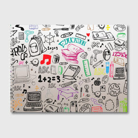 Альбом для рисования с принтом учеба узор в Тюмени, 100% бумага
 | матовая бумага, плотность 200 мг. | буквы | знания | книга | книги | мудрость | наука | обучение | рисунок | студент | узор | школьник