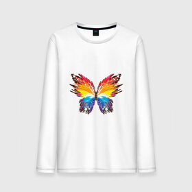 Мужской лонгслив хлопок с принтом бабочка краской в Тюмени, 100% хлопок |  | бабочка | беспозвоночные | брызги | градиент | краска | красочная | крылья | лето | мотыльки и бабочки | насекомое | насекомые | радуга | ярко