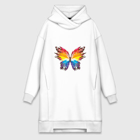 Платье-худи хлопок с принтом бабочка краской в Тюмени,  |  | бабочка | беспозвоночные | брызги | градиент | краска | красочная | крылья | лето | мотыльки и бабочки | насекомое | насекомые | радуга | ярко
