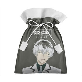 Подарочный 3D мешок с принтом HAISE SASAKE Tokyo Ghoul в Тюмени, 100% полиэстер | Размер: 29*39 см | anime | kaneki ken | tokyo ghoul | tokyo ghoul: re | аниме | анимэ | гули | джузо сузуя | канеки кен | кузен йошимура | наки | нишики нишио | ре | ренджи йомо | ризе камиширо | токийский гуль | тоука киришима | ута