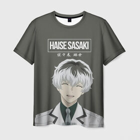 Мужская футболка 3D с принтом HAISE SASAKE Tokyo Ghoul в Тюмени, 100% полиэфир | прямой крой, круглый вырез горловины, длина до линии бедер | Тематика изображения на принте: anime | kaneki ken | tokyo ghoul | tokyo ghoul: re | аниме | анимэ | гули | джузо сузуя | канеки кен | кузен йошимура | наки | нишики нишио | ре | ренджи йомо | ризе камиширо | токийский гуль | тоука киришима | ута