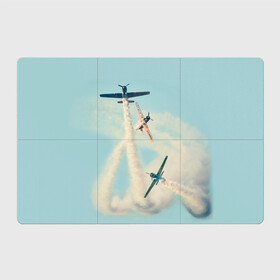 Магнитный плакат 3Х2 с принтом Planes в Тюмени, Полимерный материал с магнитным слоем | 6 деталей размером 9*9 см | air | airshow | fly | plane | planes | полет | самолет | самолеты