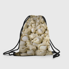 Рюкзак-мешок 3D с принтом Пельмени в Тюмени, 100% полиэстер | плотность ткани — 200 г/м2, размер — 35 х 45 см; лямки — толстые шнурки, застежка на шнуровке, без карманов и подкладки | вареники | обои пельмени | пельмендосы | пельмени | пельмень | пельмешки