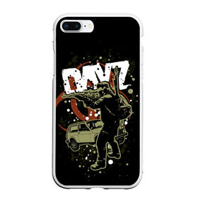 Чехол для iPhone 7Plus/8 Plus матовый с принтом DayZ в Тюмени, Силикон | Область печати: задняя сторона чехла, без боковых панелей | arma 2 | biohazard | day z | dayz | дэйз | зомби | игры | нива | солдат