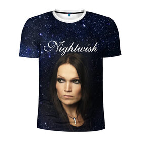 Мужская футболка 3D спортивная с принтом Nightwish | Tarja Turunen (Z) в Тюмени, 100% полиэстер с улучшенными характеристиками | приталенный силуэт, круглая горловина, широкие плечи, сужается к линии бедра | music | nightwish | nuclear blast | rock | spinefarm | tarja turunen | лого | музыка | найтвиш | рок | симфоник метал | тарья турунен | флор янсен