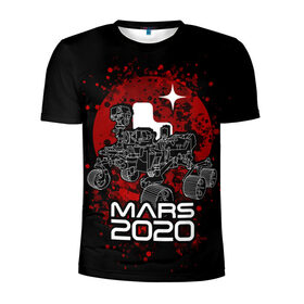 Мужская футболка 3D спортивная с принтом МАРС 2020, Perseverance в Тюмени, 100% полиэстер с улучшенными характеристиками | приталенный силуэт, круглая горловина, широкие плечи, сужается к линии бедра | mars 2020 | nasa | perseverance | космос | марс | марс 2020 | марсоход | персеверенс