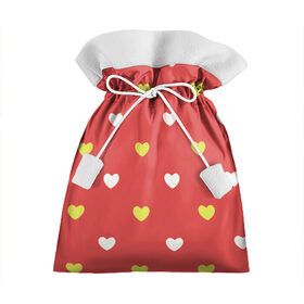 Подарочный 3D мешок с принтом Сердечки на красном паттерн в Тюмени, 100% полиэстер | Размер: 29*39 см | Тематика изображения на принте: background | design | fabric | heart | love | pattern | red | romance | romantic | seamless | valentine | красный | любовь | рисунок | романтика | сердце | узор
