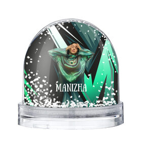 Снежный шар с принтом Манижа Manizha в Тюмени, Пластик | Изображение внутри шара печатается на глянцевой фотобумаге с двух сторон | manizha | далеровна | душанбе | евровидение | евровидение 2021 | манижа | певица | таджикистан | хамраева