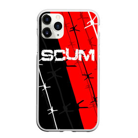 Чехол для iPhone 11 Pro Max матовый с принтом SCUM в Тюмени, Силикон |  | action | game | scum | tec1 | выживание | выжить | ресурсы | скам игра | тюремная