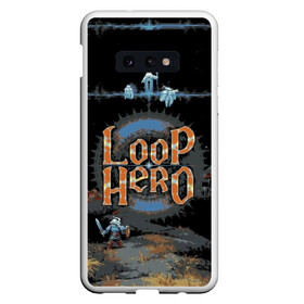 Чехол для Samsung S10E с принтом Loop Hero в Тюмени, Силикон | Область печати: задняя сторона чехла, без боковых панелей | Тематика изображения на принте: games | knight | loop hero | magic | rogue like | russia | steam | sword | герой петли | игры | магия | меч | рогалик | россия | рыцарь | стим