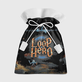 Подарочный 3D мешок с принтом Loop Hero в Тюмени, 100% полиэстер | Размер: 29*39 см | Тематика изображения на принте: games | knight | loop hero | magic | rogue like | russia | steam | sword | герой петли | игры | магия | меч | рогалик | россия | рыцарь | стим