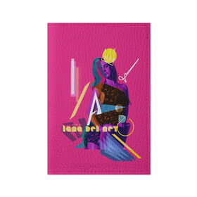 Обложка для паспорта матовая кожа с принтом lana del rey в Тюмени, натуральная матовая кожа | размер 19,3 х 13,7 см; прозрачные пластиковые крепления | lana del rey | music | лана дел рей | музыка | певица