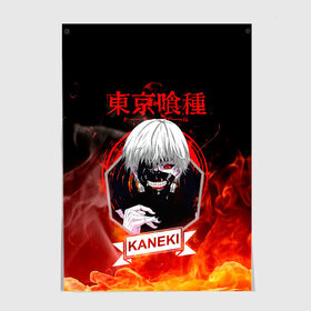 Постер с принтом Токийский гуль Канеки в огне в Тюмени, 100% бумага
 | бумага, плотность 150 мг. Матовая, но за счет высокого коэффициента гладкости имеет небольшой блеск и дает на свету блики, но в отличии от глянцевой бумаги не покрыта лаком | Тематика изображения на принте: anime | kaneki ken | tokyo ghoul | tokyo ghoul: re | аниме | анимэ | гули | джузо сузуя | канеки кен | кузен йошимура | наки | нишики нишио | ре | ренджи йомо | ризе камиширо | токийский гуль | тоука киришима | ута