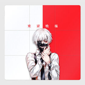 Магнитный плакат 3Х3 с принтом Токийский гуль Tokyo Ghoul в Тюмени, Полимерный материал с магнитным слоем | 9 деталей размером 9*9 см | anime | kaneki ken | tokyo ghoul | tokyo ghoul: re | аниме | анимэ | гули | джузо сузуя | канеки кен | кузен йошимура | наки | нишики нишио | ре | ренджи йомо | ризе камиширо | токийский гуль | тоука киришима | ута