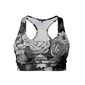 Женский спортивный топ 3D с принтом Розы в Тюмени, 82% полиэстер, 18% спандекс Ткань безопасна для здоровья, позволяет коже дышать, не мнется и не растягивается |  | flowers | герберы | контур | легкие | лилии | мягкие | роза | ромашка | тренд | цветы