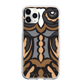 Чехол для iPhone 11 Pro матовый с принтом Сова из узоров полинезии в Тюмени, Силикон |  | арт | африканский | глаза | графика | животное | лицо | маска | мультфильм | охота | природа | символ | сова | тату
