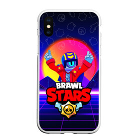 Чехол для iPhone XS Max матовый с принтом BRAWL STARS STU в Тюмени, Силикон | Область печати: задняя сторона чехла, без боковых панелей | brawl stars | skin | stu | бравл старс | бравлеры | персонаж | приватный сервер | робот. | скин | сту