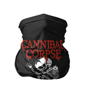 Бандана-труба 3D с принтом Cannibal Corpse в Тюмени, 100% полиэстер, ткань с особыми свойствами — Activecool | плотность 150‒180 г/м2; хорошо тянется, но сохраняет форму | cannibal corpse | kreator | slayer | sodom | анархия | блэк метал | гаражный рок | гитара | гранж | дэт метал | металл | панк рок | рок музыка | рок н ролл | рокер | треш метал | труп каннибал | тяжелый рок | хард рок